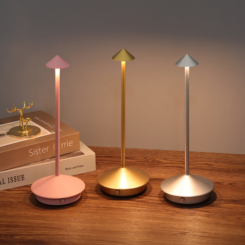 Bordlampe med batteri | Trådløs bordlampe | Dæmpbar touch-lampe | Lunelle