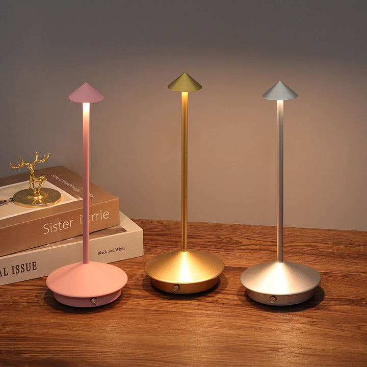 Bordlampe med batteri | Trådløs bordlampe | Dæmpbar touch-lampe | Lunelle