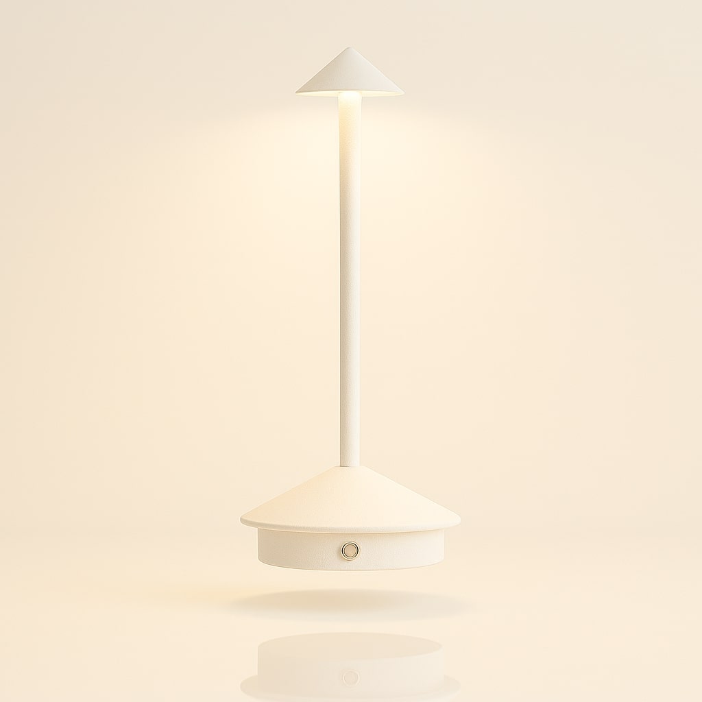Bordlampe med batteri | Trådløs bordlampe | Dæmpbar touch-lampe | Lunelle