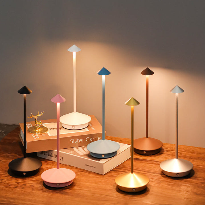 Bordlampe med batteri | Trådløs bordlampe | Dæmpbar touch-lampe | Lunelle
