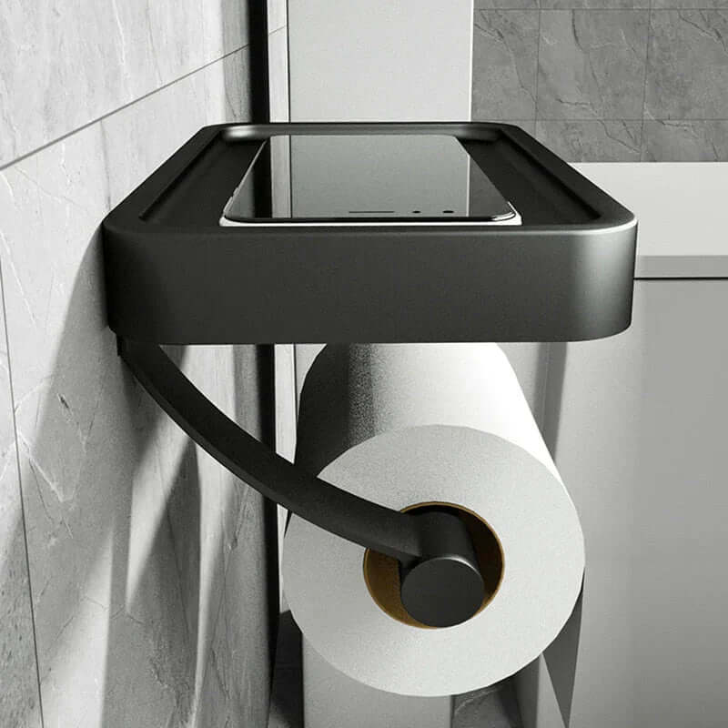 Toiletrulleholder i rustfrit stål | Toiletrulleholder med opbevaringsplads | Toiletrulleholder | Rollix