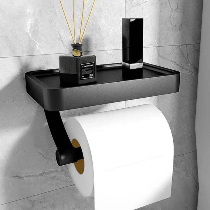 Toiletrulleholder i rustfrit stål | Toiletrulleholder med opbevaringsplads | Toiletrulleholder | Rollix