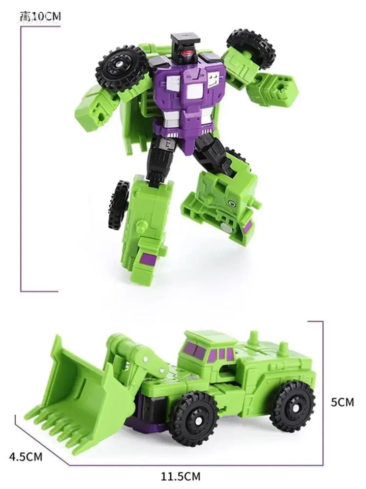 Transformerbar robotbil - 6-i-1 actionfigur