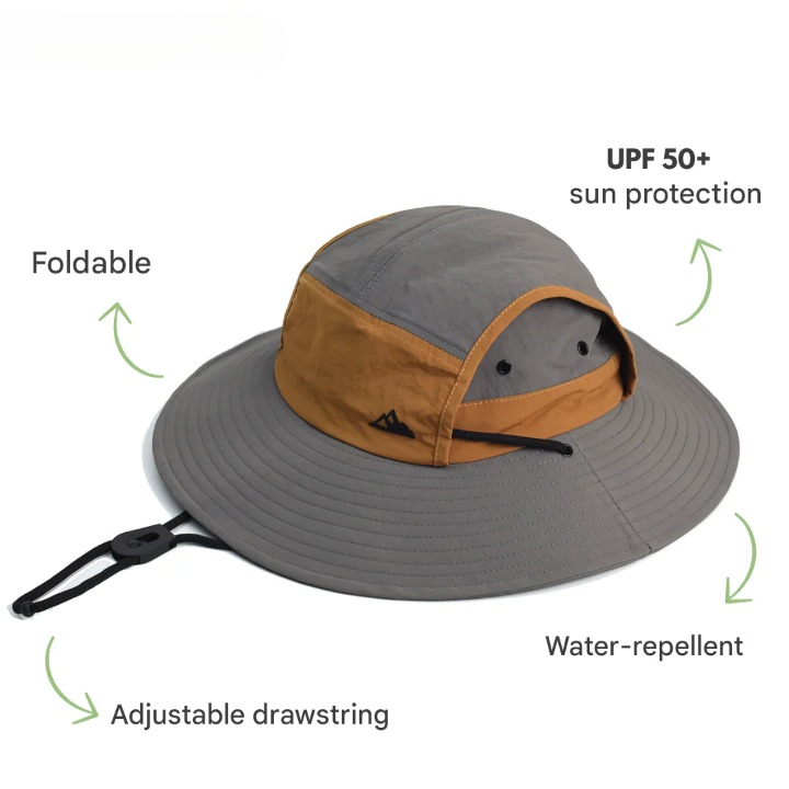 Foldbar udendørs solhat med UV-beskyttelse – SunGuard Explorer