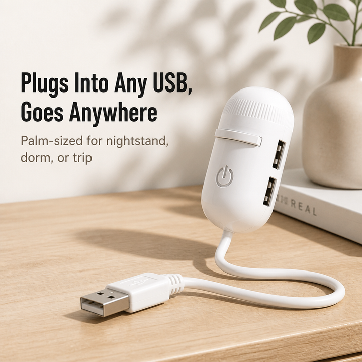 2-i-1 stjerneprojektor og varmt natlys med udskiftelige folier, USB-drevet