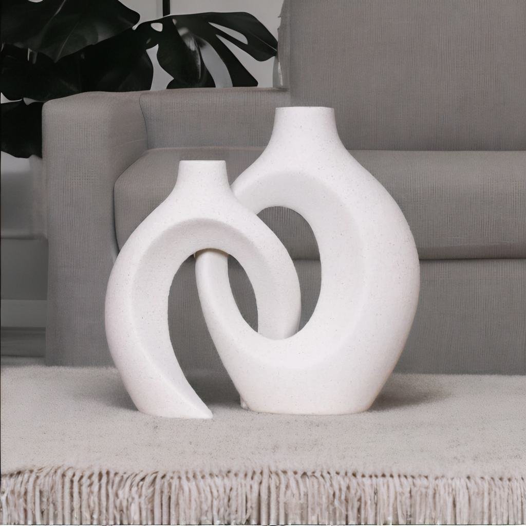 Gleora | Unik blomstervase - flettet design