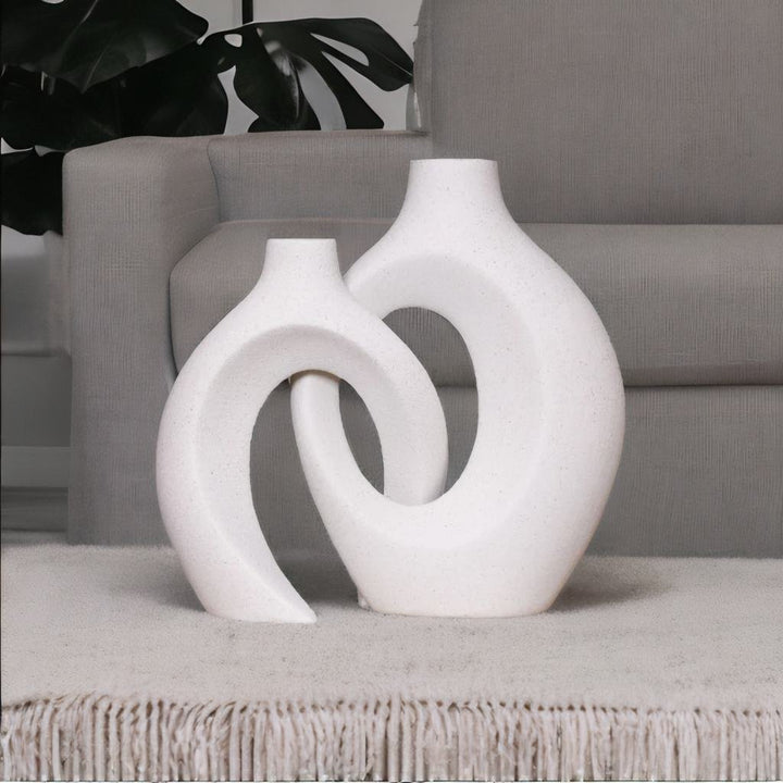 Gleora | Unik blomstervase - flettet design