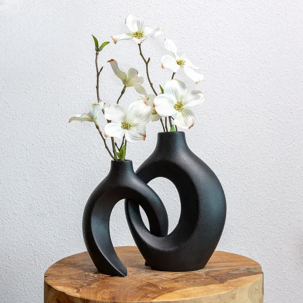Gleora | Unik blomstervase - flettet design