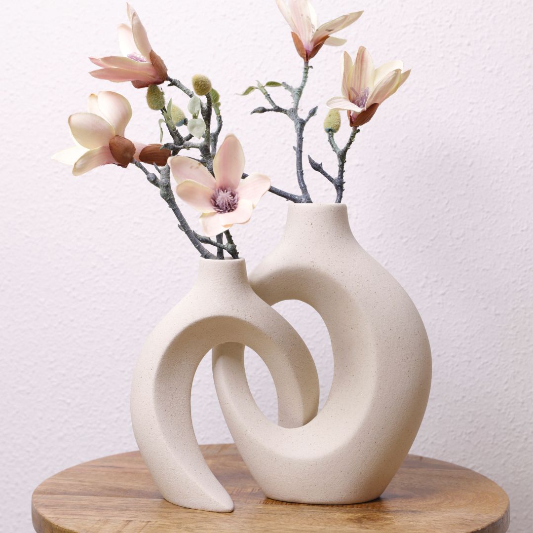 Gleora | Unik blomstervase - flettet design