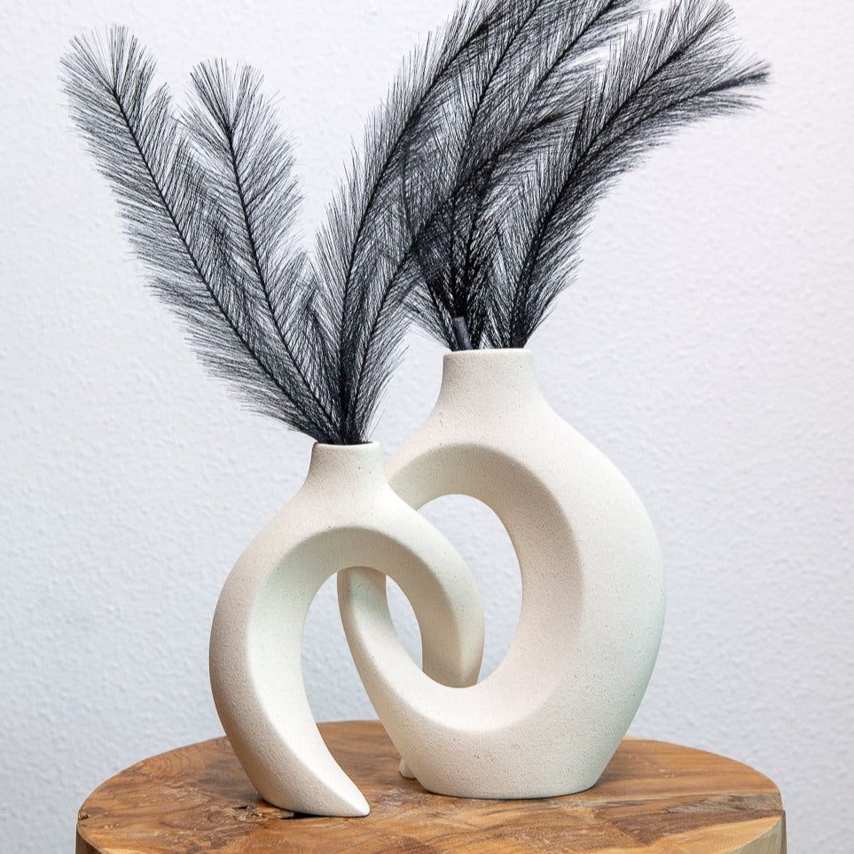 Gleora | Unik blomstervase - flettet design