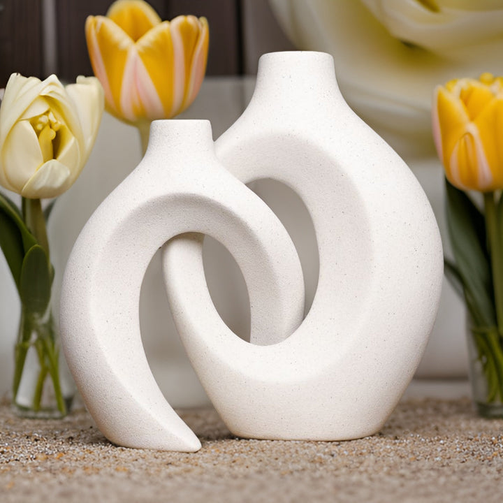 Gleora | Unik blomstervase - flettet design