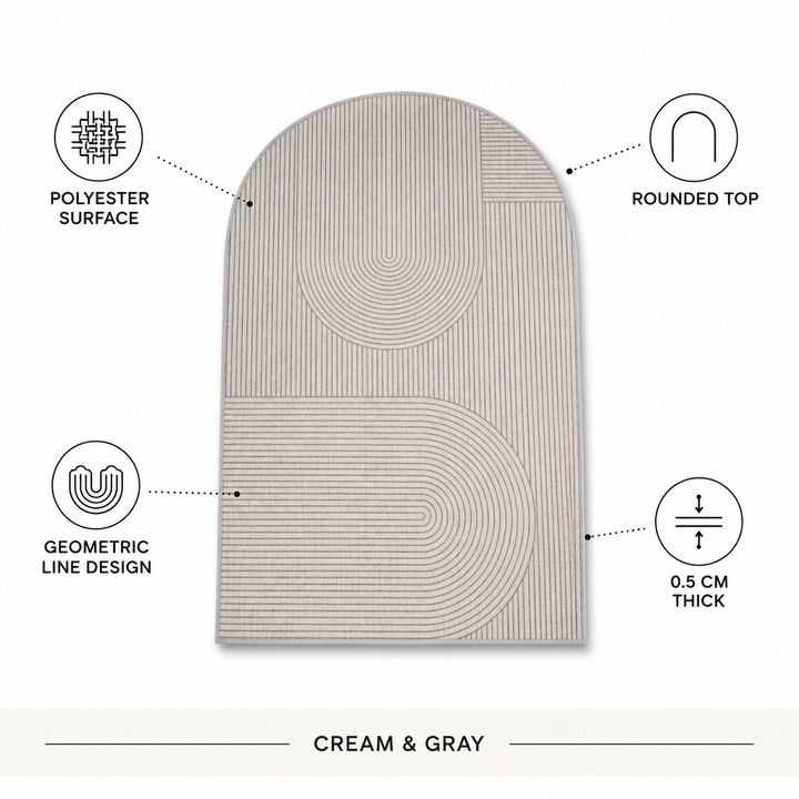 Kontorstols-gulvmåtte fleece-loop – gulvbeskyttelse