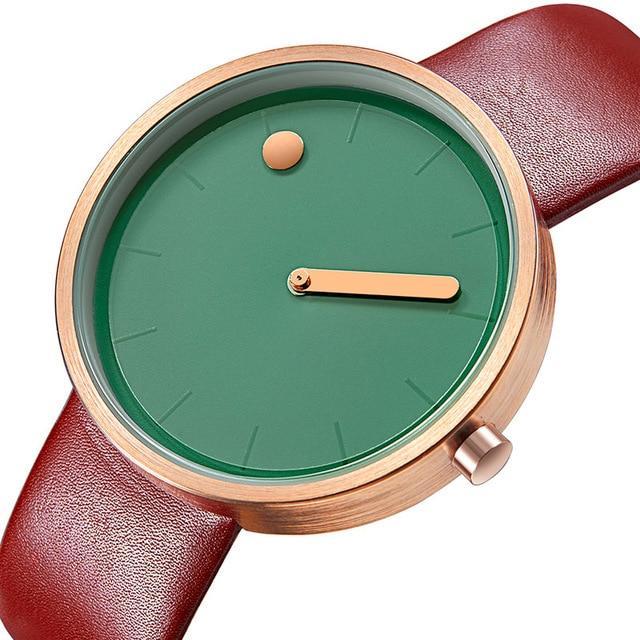 IcoolGadgets quartzur til mænd, luksus, fritid, sort, japansk quartzur, moderigtigt designerur, enkelt, maskulint
