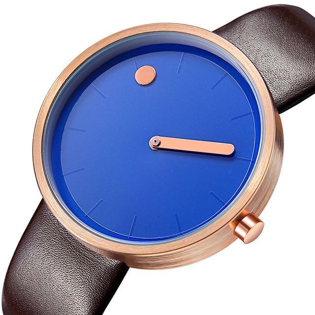 IcoolGadgets quartzur til mænd, luksus, fritid, sort, japansk quartzur, moderigtigt designerur, enkelt, maskulint