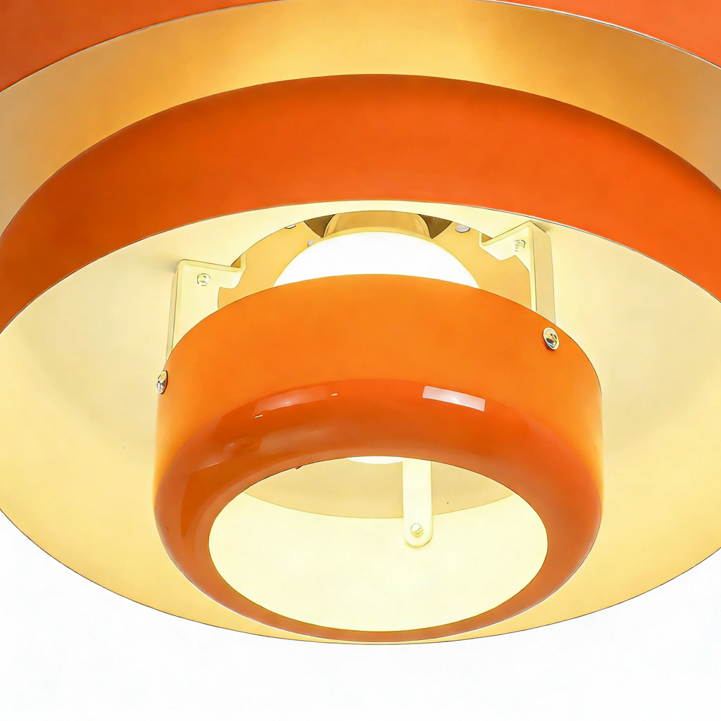 Vanesly Bauhaus rund tre-lags macaron loftlampe