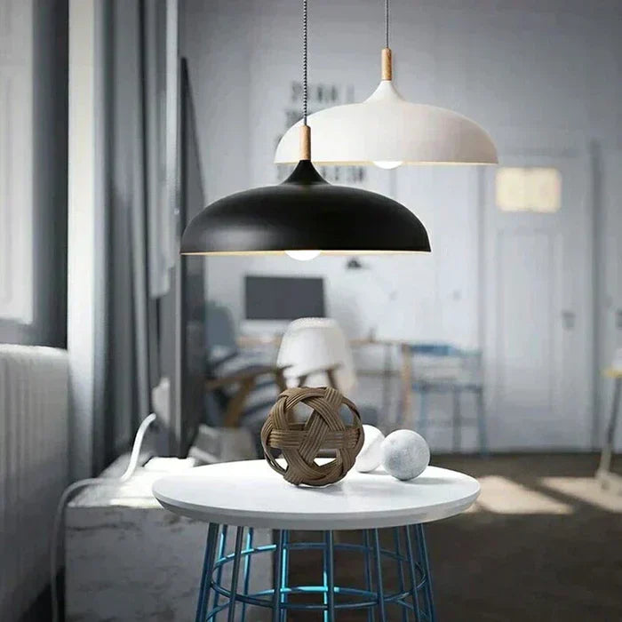 Loftlampe i skandinavisk eg | Moderne og energieffektiv
