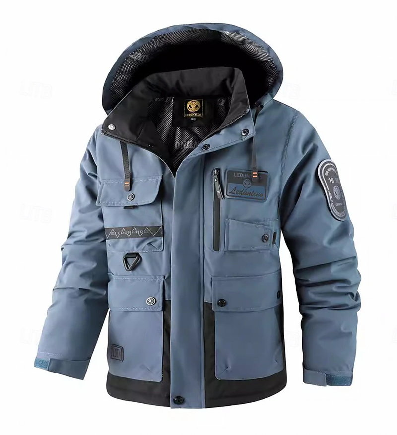 Vandtæt parka til mænd | Elegant beskyttelse