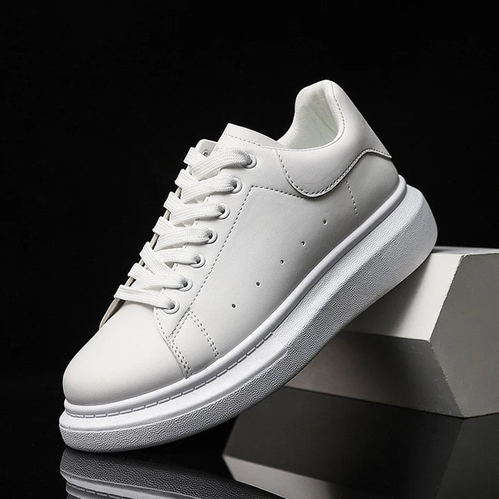 Hvide sneakers til mænd | Tyk og komfortabel sål | Tidløst design