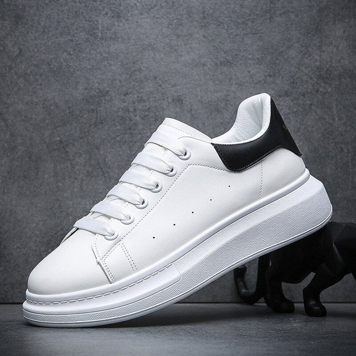 Hvide sneakers til mænd | Tyk og komfortabel sål | Tidløst design