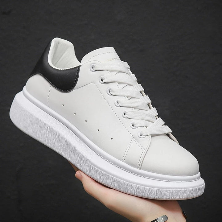 Hvide sneakers til mænd | Tyk og komfortabel sål | Tidløst design