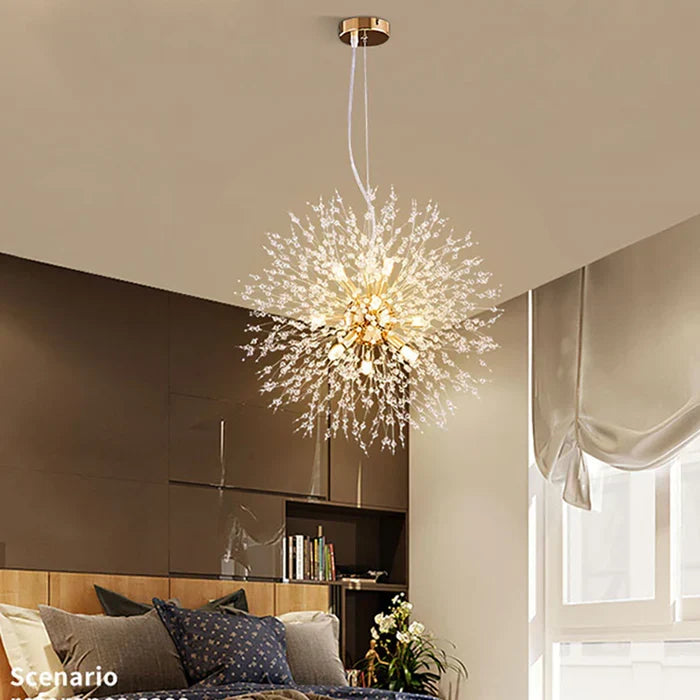Eksklusiv krystallysekrone – Elegant loftslampe til raffinerede interiører