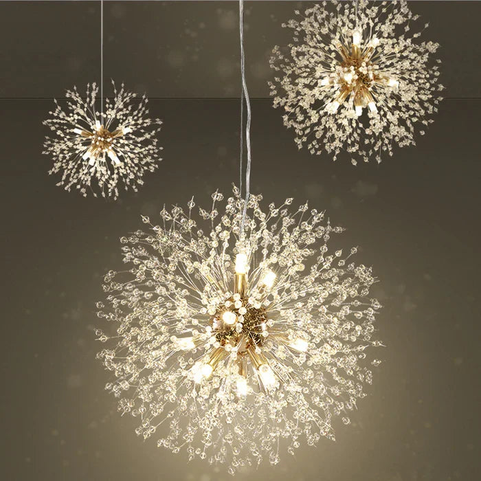 Eksklusiv krystallysekrone – Elegant loftslampe til raffinerede interiører